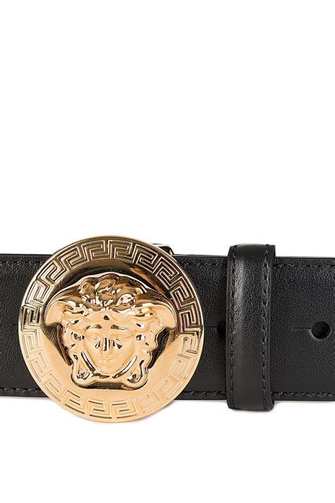 versace black and gold belt buvkle